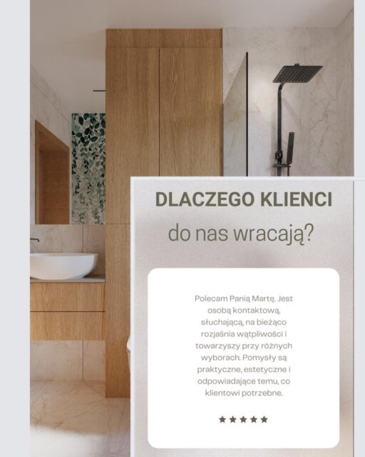 Głos naszych klientów to nasza największa duma 🤍 Kiedy pytamy, **dlaczego** wybierają właśnie Hi Home, najczęściej słyszymy:✨ Świetne, dopracowane pomysły + wyczucie smaku ✨ Ogromna energia i pełne zaangażowanie na każdym etapie ✨ Projektowanie, które jest „czystą przyjemnością”, bez stresu i chaosu ✨ Koordynacja ekip wykończeniowych – klienci nie muszą się o nic martwić ✨ Stały kontakt, uważne słuchanie i rozwiewanie wątpliwości na bieżąco ✨ Rozwiązania praktyczne, estetyczne i naprawdę dopasowane do stylu życiaTo właśnie dlatego klienci wracają do nas z kolejnymi mieszkaniami i polecają nas dalej rodzinie oraz znajomym 🏡💚 Dziękujemy za każdą opinię – to Wasze słowa napędzają nas do tworzenia jeszcze lepszych wnętrz! 🙌 Chcesz, żeby tak mówiono też o Twoim mieszkaniu? Napisz do nas w DM lub przez stronę www.hi-home.pl ✉️ Na jakim etapie jesteś teraz – dopiero planujesz remont, czy szukasz kogoś do ogarnięcia wszystkiego „od A do Z”?