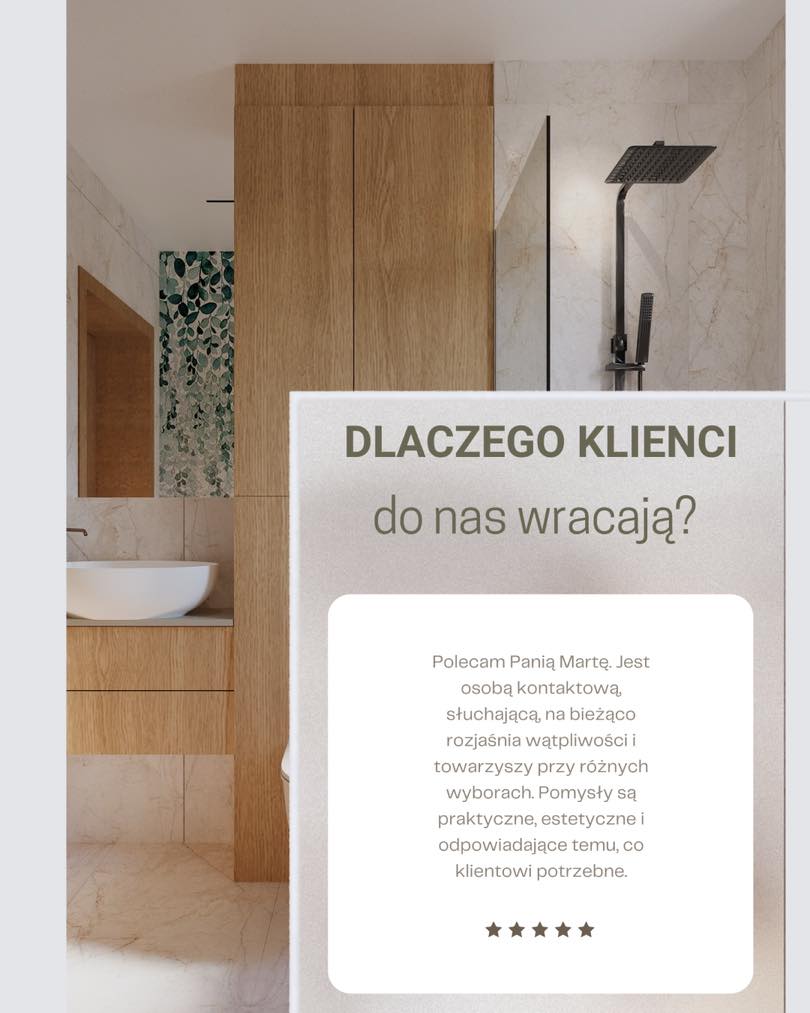 Głos naszych klientów to nasza największa duma 🤍 Kiedy pytamy, **dlaczego** wybierają właśnie Hi Home, najczęściej słyszymy:✨ Świetne, dopracowane pomysły + wyczucie smaku ✨ Ogromna energia i pełne zaangażowanie na każdym etapie ✨ Projektowanie, które jest „czystą przyjemnością”, bez stresu i chaosu ✨ Koordynacja ekip wykończeniowych – klienci nie muszą się o nic martwić ✨ Stały kontakt, uważne słuchanie i rozwiewanie wątpliwości na bieżąco ✨ Rozwiązania praktyczne, estetyczne i naprawdę dopasowane do stylu życiaTo właśnie dlatego klienci wracają do nas z kolejnymi mieszkaniami i polecają nas dalej rodzinie oraz znajomym 🏡💚 Dziękujemy za każdą opinię – to Wasze słowa napędzają nas do tworzenia jeszcze lepszych wnętrz! 🙌 Chcesz, żeby tak mówiono też o Twoim mieszkaniu? Napisz do nas w DM lub przez stronę www.hi-home.pl ✉️ Na jakim etapie jesteś teraz – dopiero planujesz remont, czy szukasz kogoś do ogarnięcia wszystkiego „od A do Z”?